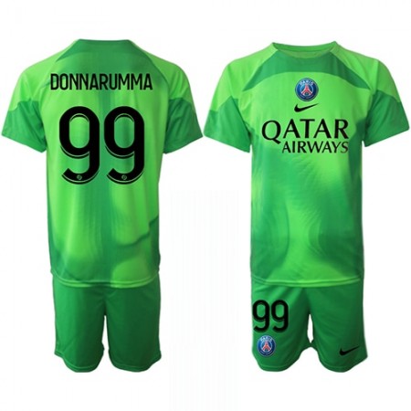 Fotbalový Komplet Paris Saint-Germain Gianluigi Donnarumma 99 Brankářské Dětské Domácí 2022-23 Krátký Rukáv (+ trenýrky)